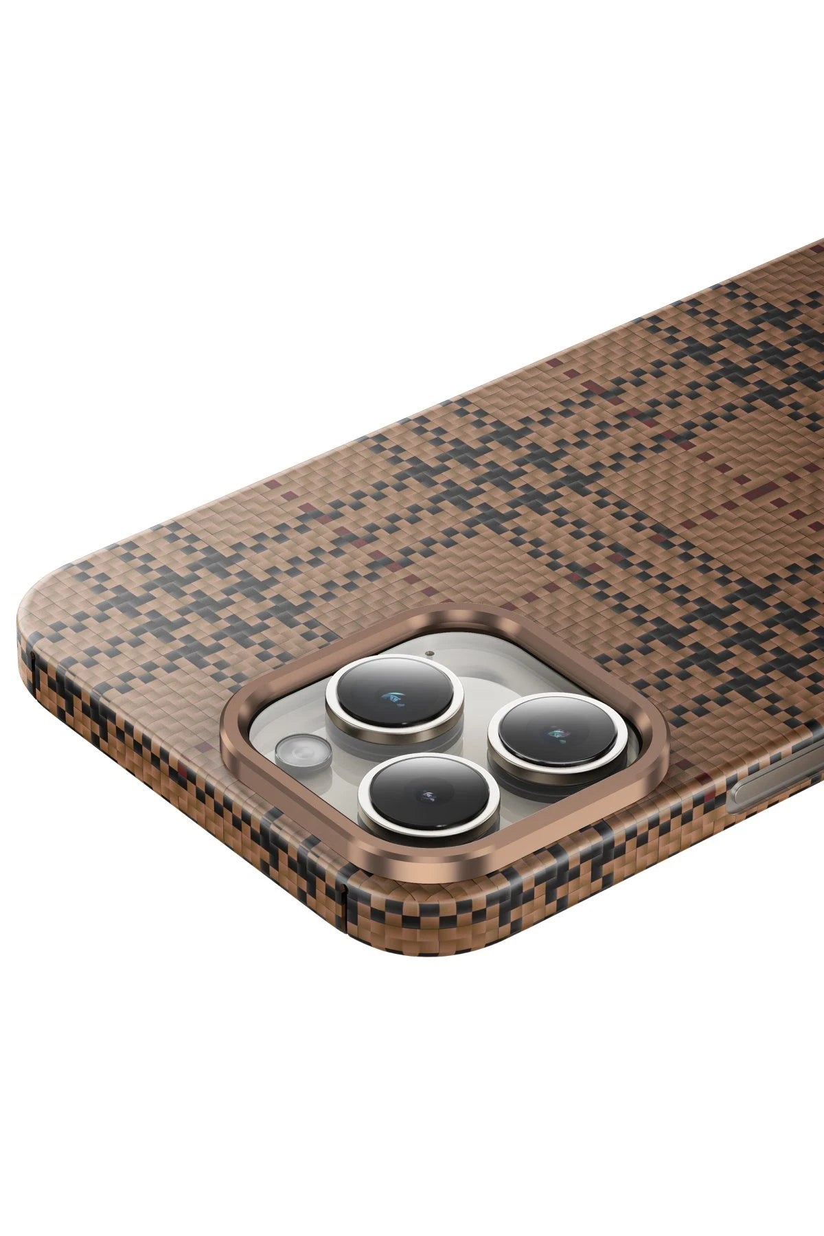 Keephone Apple iPhone 16 Pro Scots Kevlar Magsafe Kılıf - Çöl Titanyum