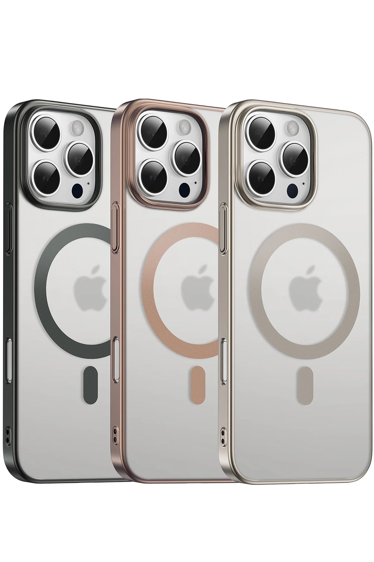 Keephone Apple iPhone 16 Pro Skingrip Magsafe Kılıf - Siyah Titanyum