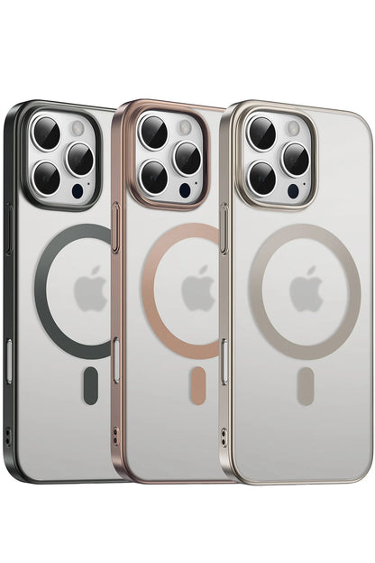 Keephone Apple iPhone 16 Pro Skingrip Magsafe Kılıf - Siyah Titanyum