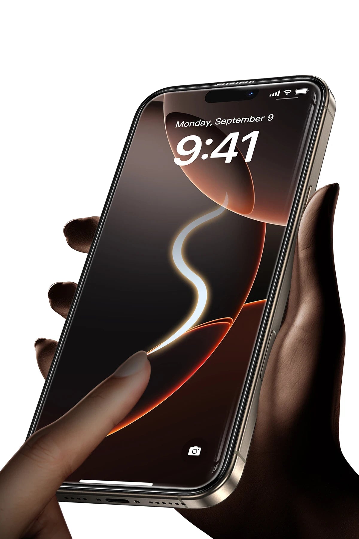 Keephone Apple iPhone 16 Pro UltraCurve HD 3D Cam Ekran Koruyucu - Siyah