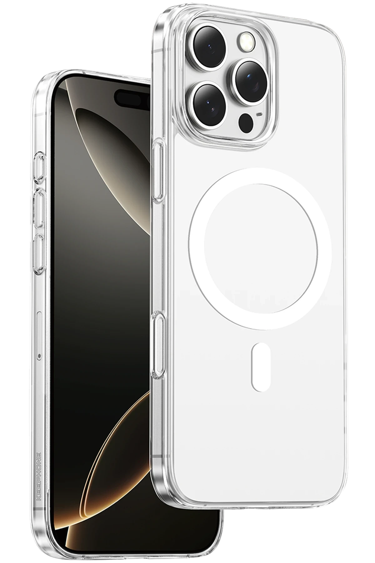 Keephone Apple iPhone 16 Pro X-Crystal Slim Magsafe Kılıf - Şeffaf