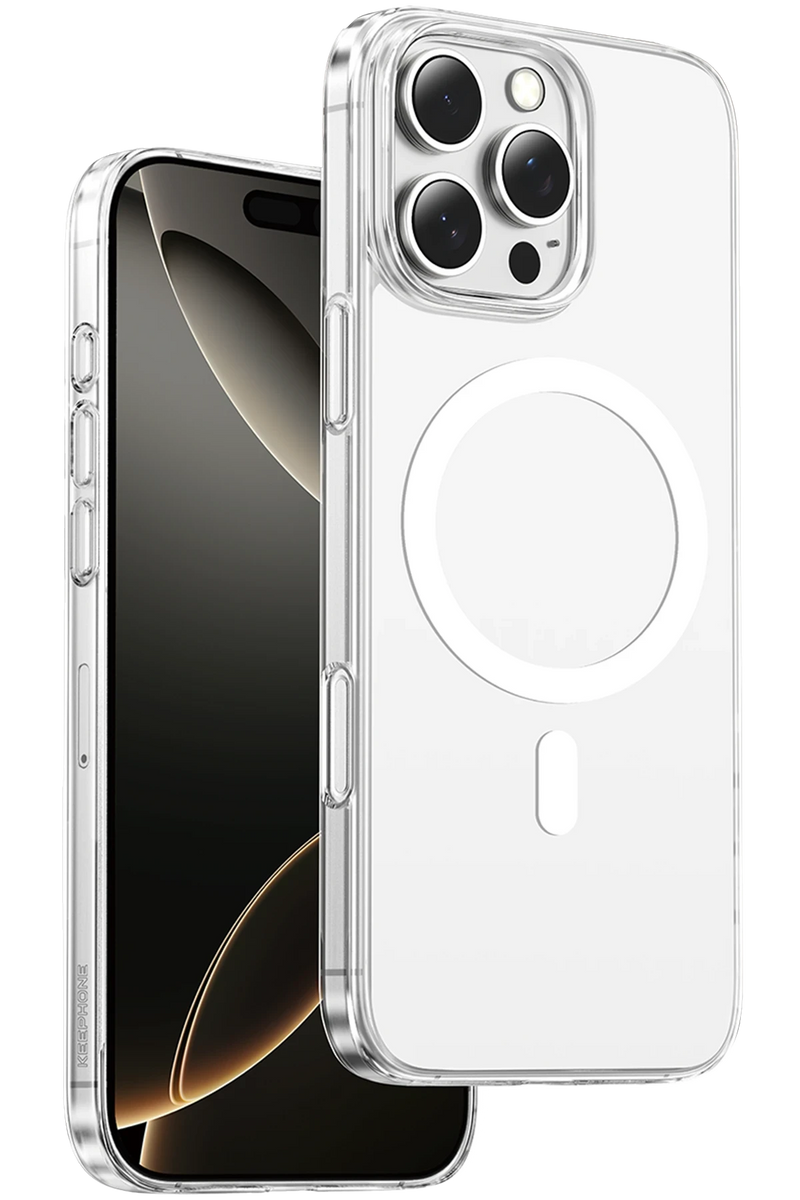 Keephone Apple iPhone 16 Pro X-Crystal Slim Magsafe Kılıf - Şeffaf