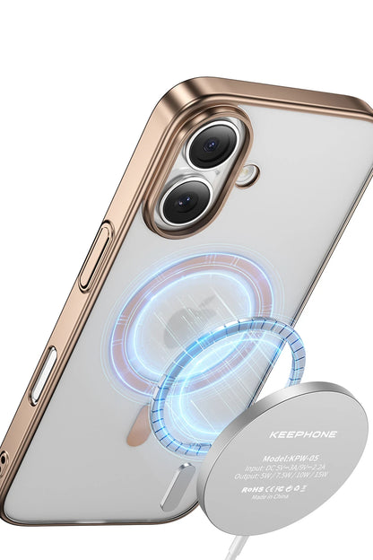 Keephone Apple iPhone 16 Skingrip Magsafe Kılıf - Siyah Titanyum