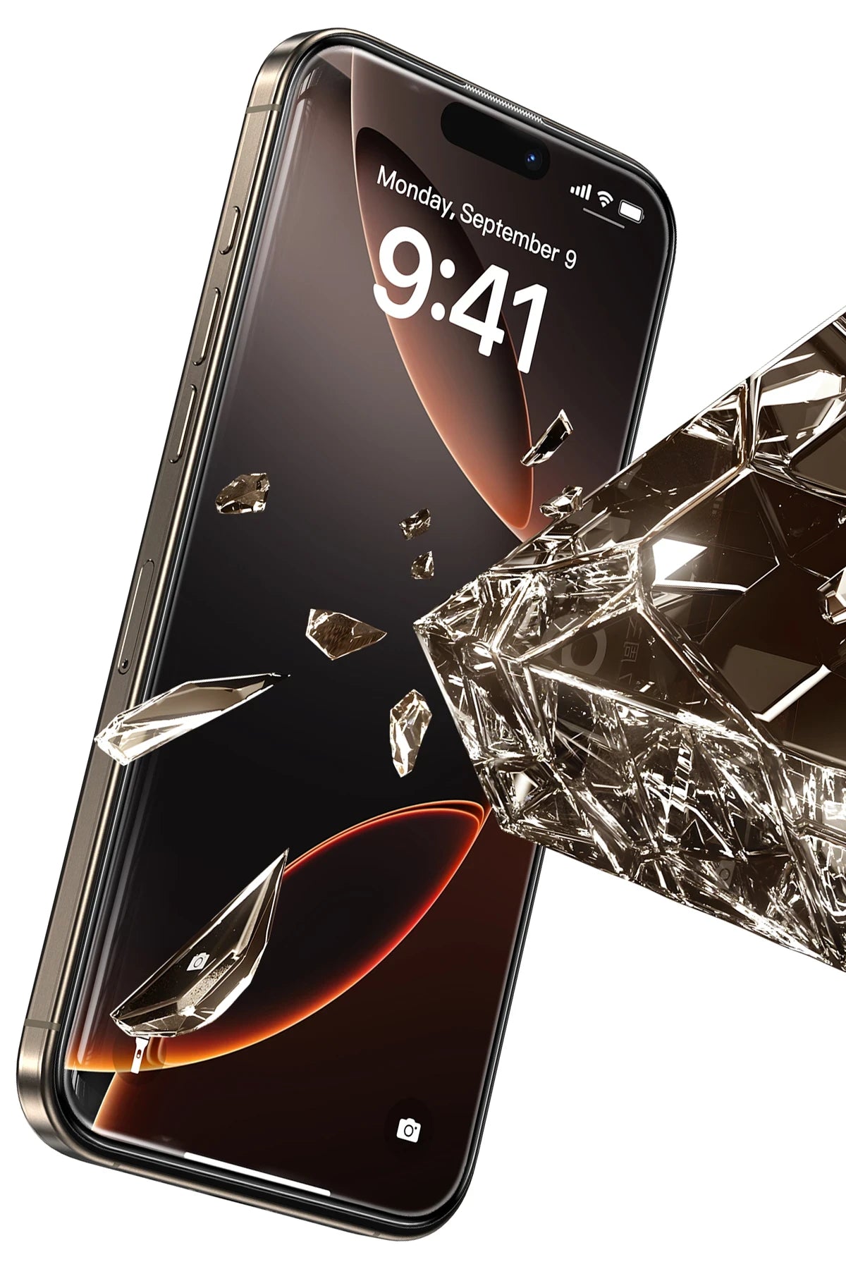 Keephone Apple iPhone 16 UltraCurve HD 3D Cam Ekran Koruyucu - Siyah