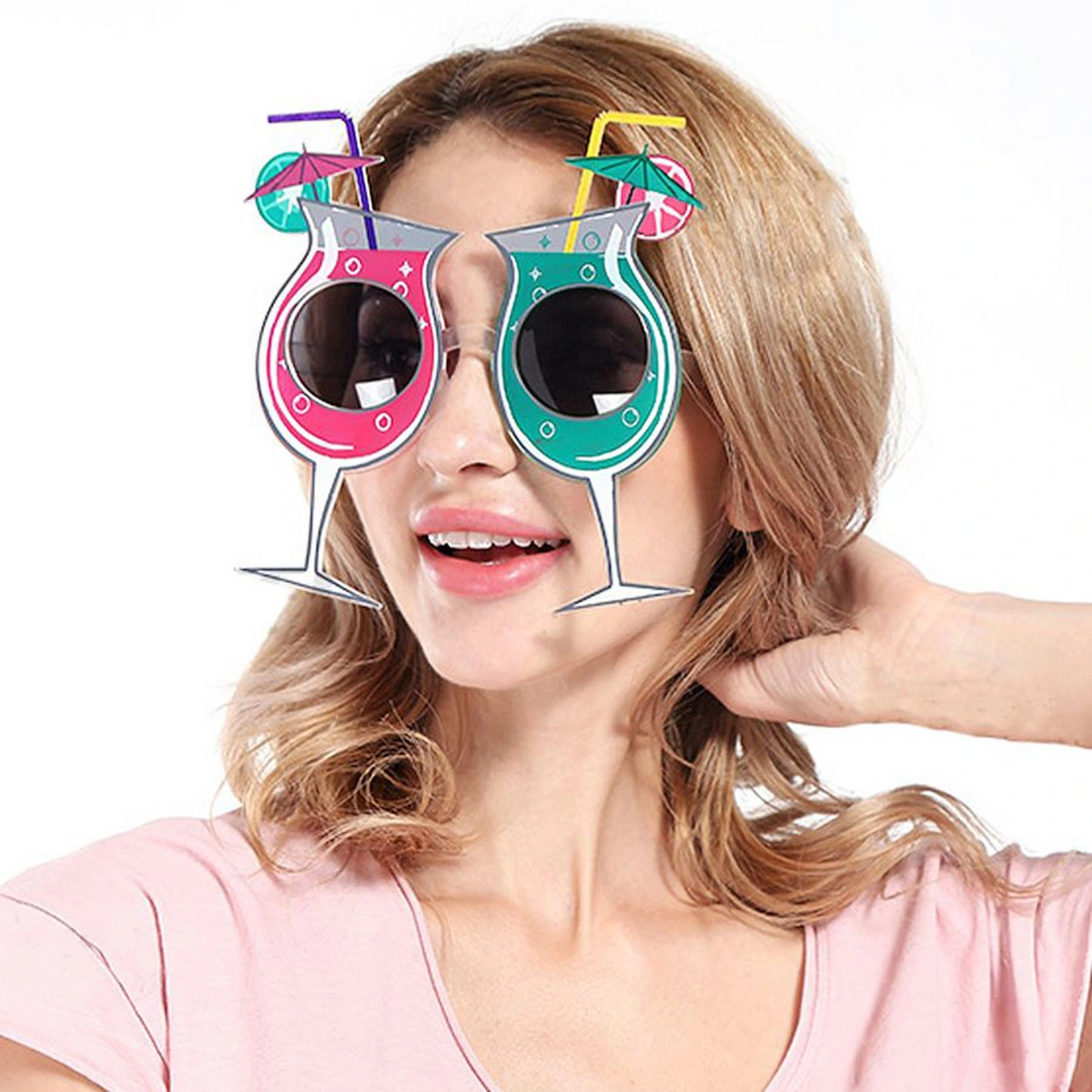 Kokteyl Temalı Hawaii Yaz Partisi Gözlüğü 15x16 Cm