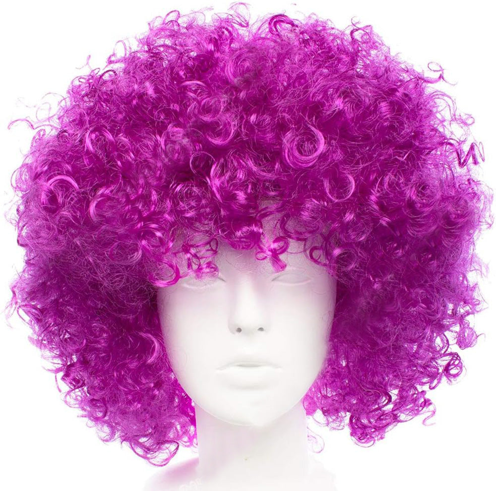 Koyu Mor Renk Violet Afro Bonus Saç Peruk (5643)
