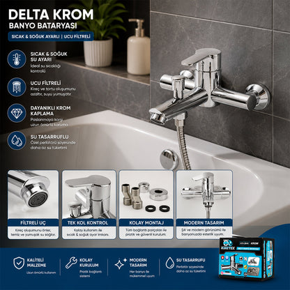 KROM DELTA BANYO BATARYASI AÇ KAPA KTX-2640 (5643)