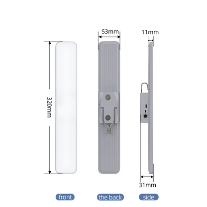 KUMANDALI - ZAMAN - IŞIK GÜCÜ AYARLI METAL ASKILI - USB ŞARJLI LAMBA FENER 20SMD LED (5643)