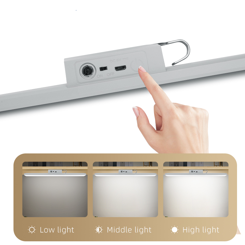 KUMANDALI - ZAMAN - IŞIK GÜCÜ AYARLI METAL ASKILI - USB ŞARJLI LAMBA FENER 20SMD LED (5643)