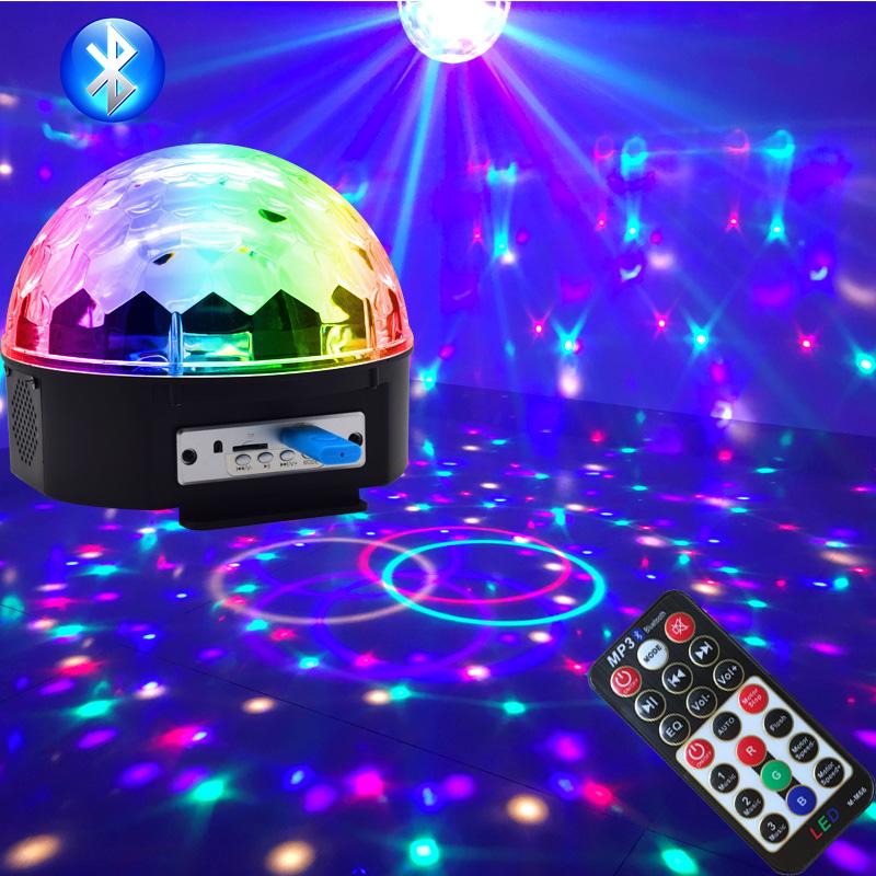 Küre Disko Topu Müzik Çalar Renkli Lazer Işıklı Bluetooth (5643)