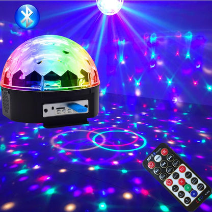 Küre Disko Topu Müzik Çalar Renkli Lazer Işıklı Bluetooth (5643)