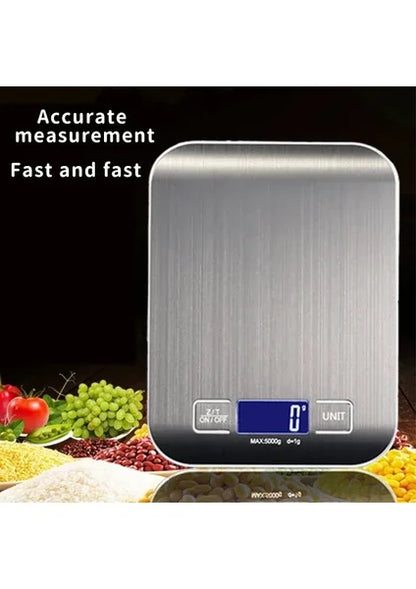 Metal Dijital Mutfak Terazisi Hassas Tartı 5 Kg Crown (5643)