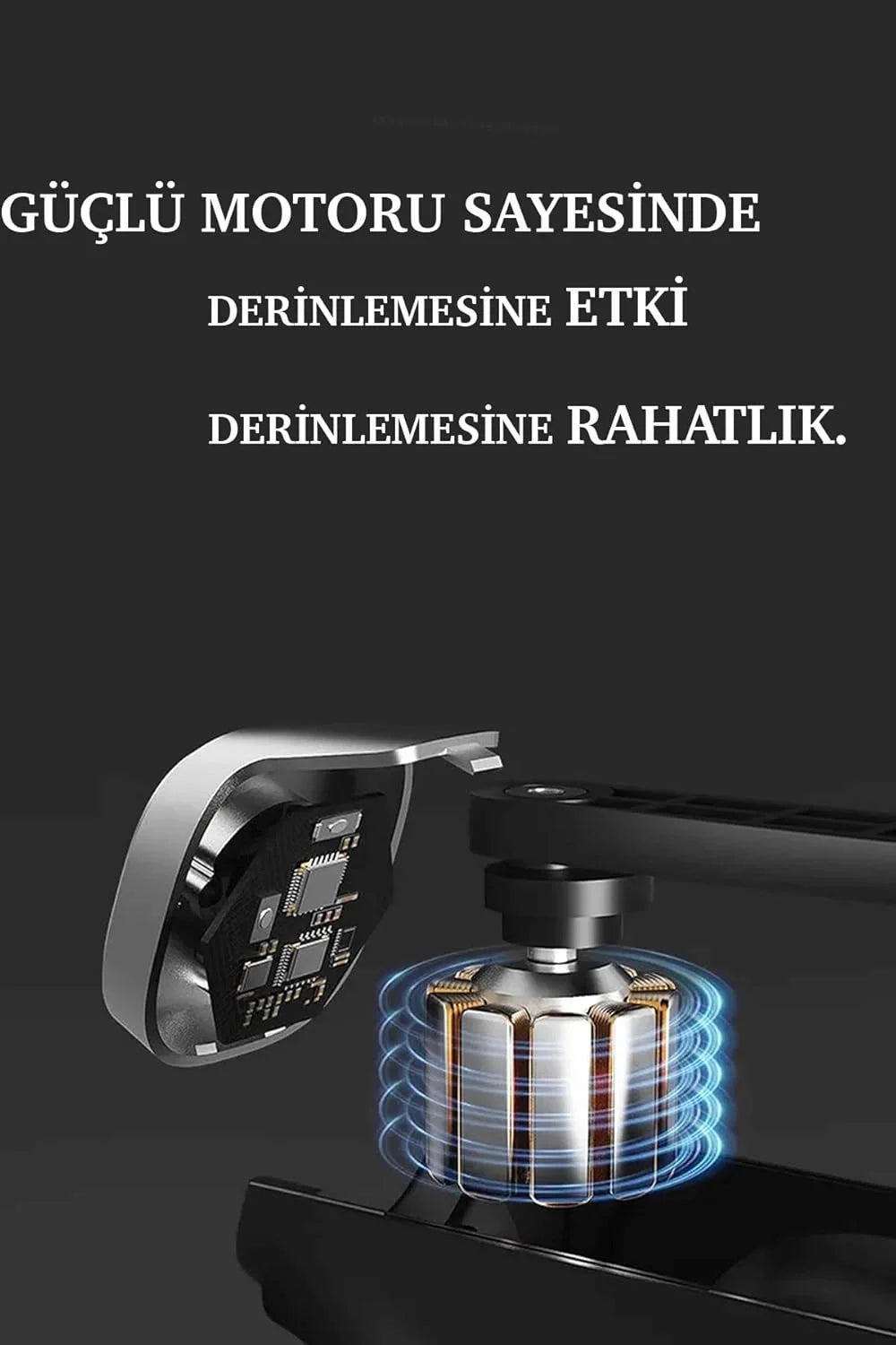 Mini Profesyonel Şarjlı Masaj Aleti 4 Başlıklı KH-800 (5643)