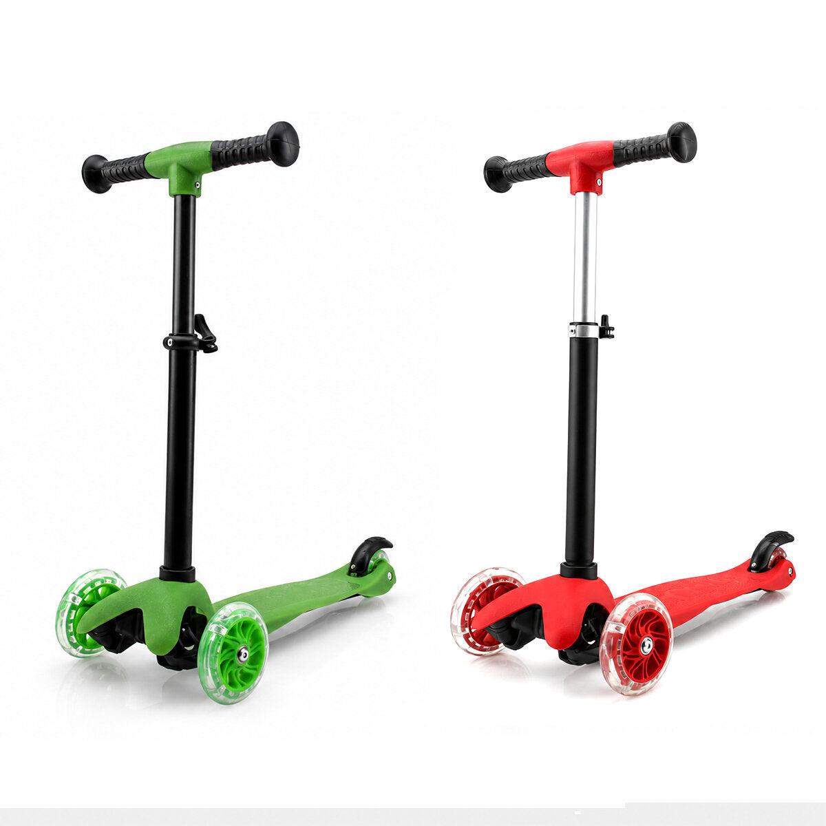 MINI SCOOTER RIDEN SHINE IŞIKLI SCOOTER 55X57-64-71CM FOSFORLU RENKLİ +2 YAŞ - 40KG MAX TAŞIMA HERHANGİ BİR RENK GÖNDERİLİR (5643)