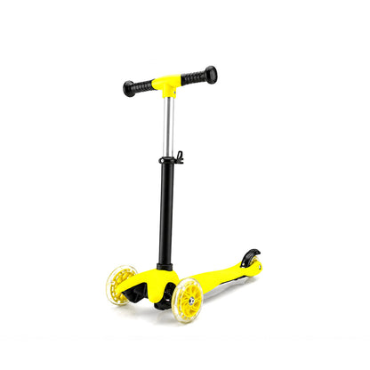 MINI SCOOTER RIDEN SHINE IŞIKLI SCOOTER 55X57-64-71CM FOSFORLU RENKLİ +2 YAŞ - 40KG MAX TAŞIMA HERHANGİ BİR RENK GÖNDERİLİR (5643)