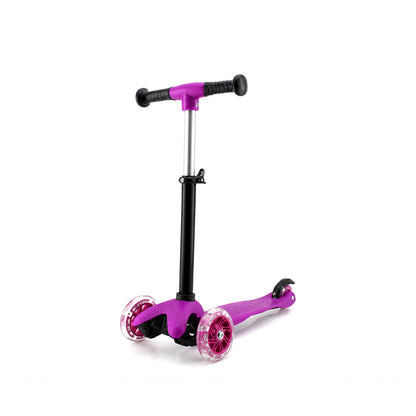 MINI SCOOTER RIDEN SHINE IŞIKLI SCOOTER 55X57-64-71CM FOSFORLU RENKLİ +2 YAŞ - 40KG MAX TAŞIMA HERHANGİ BİR RENK GÖNDERİLİR (5643)