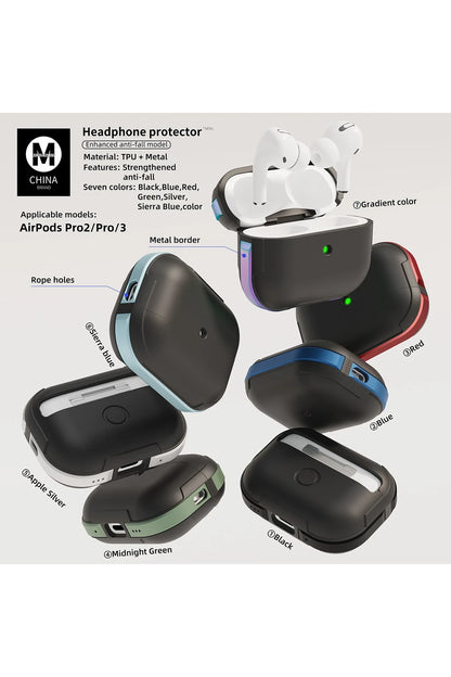 Movenchy Apple Airpods 3 (3.nesil) MO-A8 Armor Kılıf - Siyah