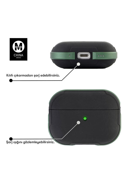 Movenchy Apple Airpods 3 (3.nesil) MO-A8 Armor Kılıf - Siyah
