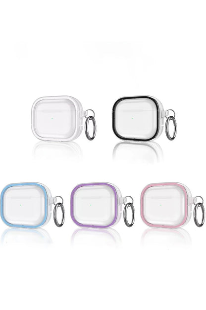 Movenchy Apple Airpods Pro 2 (2.nesil) Shiny Şeffaf Kılıf - Siyah