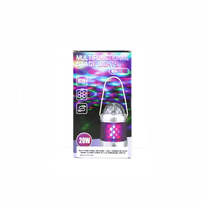 MULTI-FUNCTIONAL 3IN1 DÖNEBİLEN DİSKO RENKLİ - FANUS FENER PİLLİ - POWERBANK 20W HW-978W (5643)