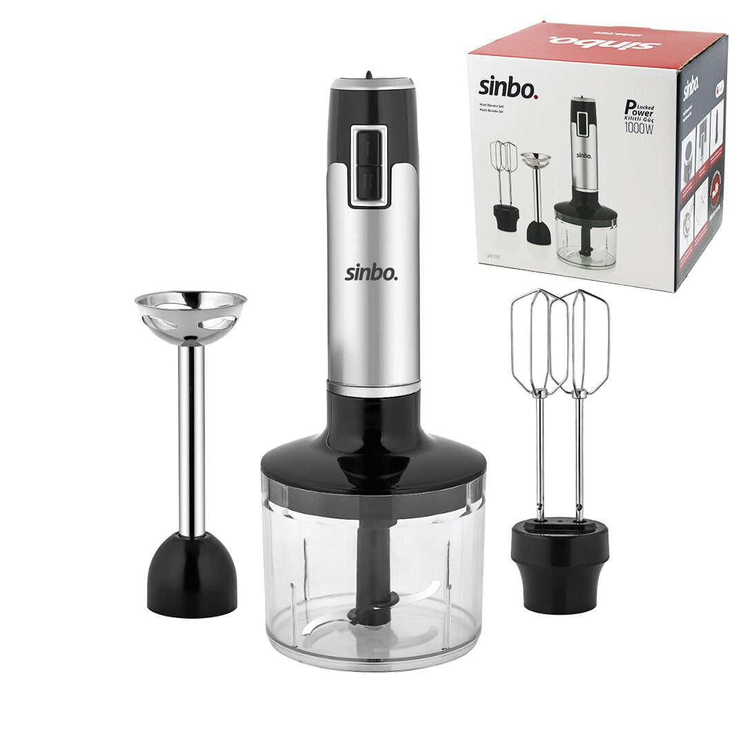 MULTİ TURBO EL BLENDER SETİ AYARLANABİLİR KADEME HIZ 700ML HAZNE SHB-3181 (5643)