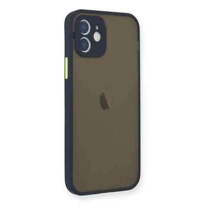 Newface Apple İphone 12 Mini Kılıf Montreal Silikon Kapak - Lacivert
