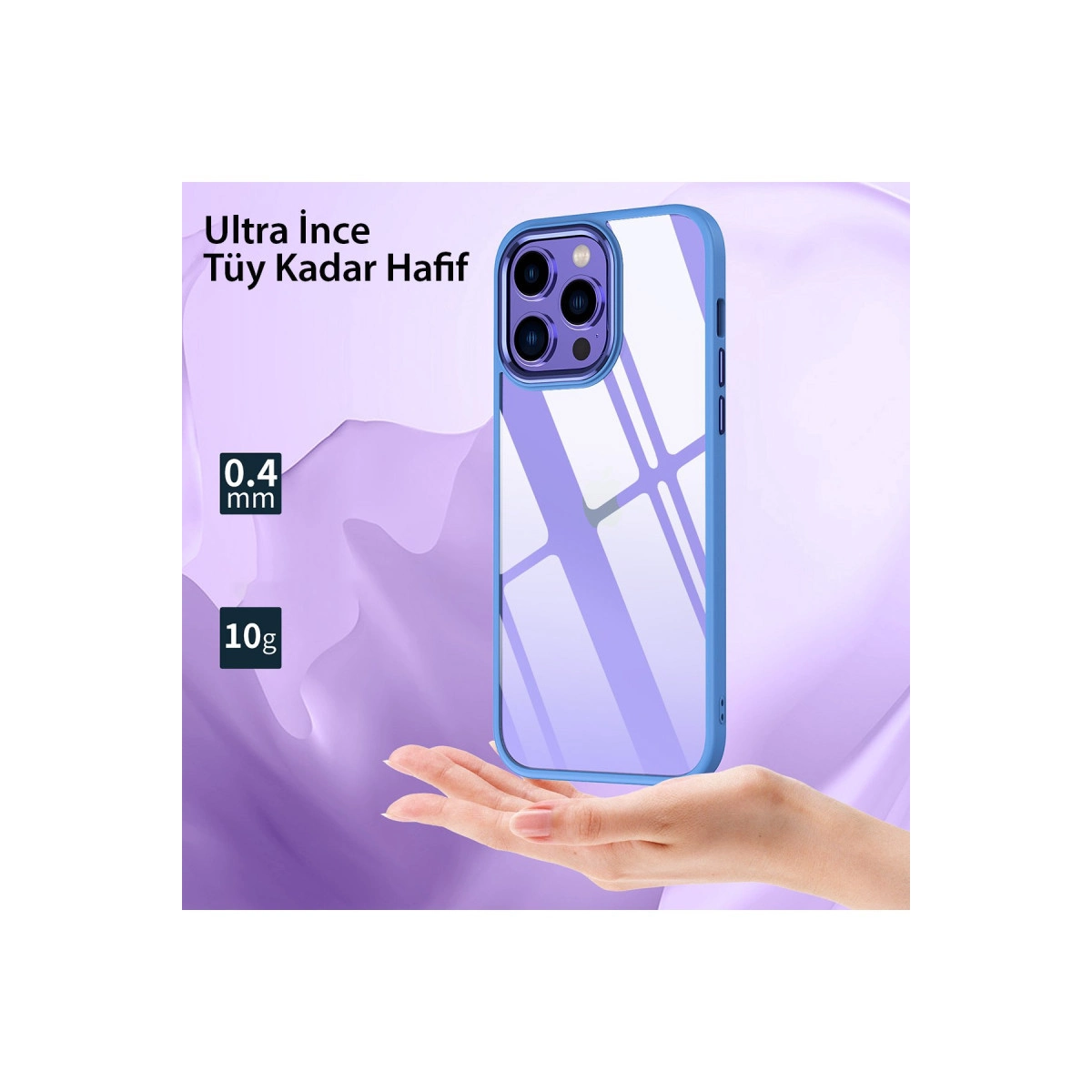İphone 14 Pro Kılıf Power Silikon - Lila