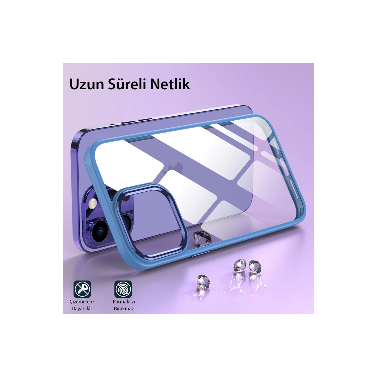 İphone 14 Pro Kılıf Power Silikon - Lila
