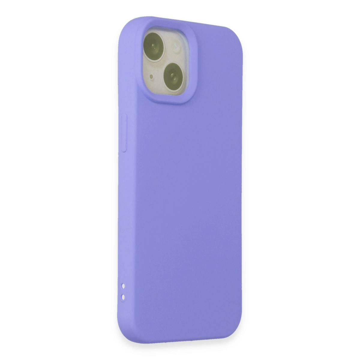 İphone 15 Kılıf Nano İçi Kadife Silikon - Lila