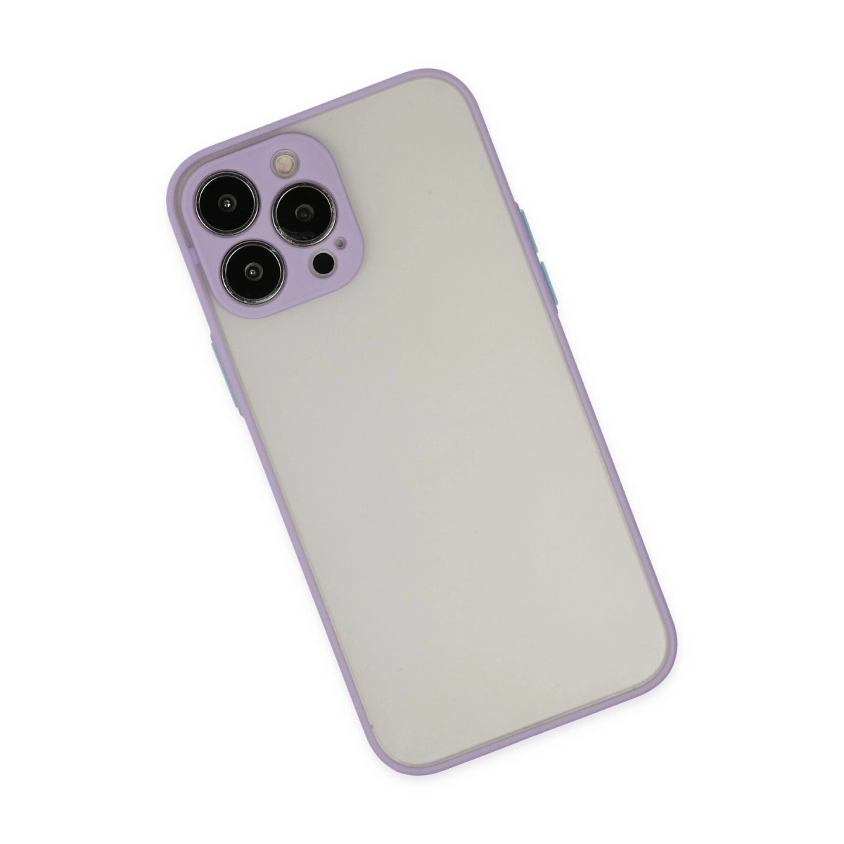 İphone 15 Pro Max Kılıf Montreal Silikon Kapak - Mor