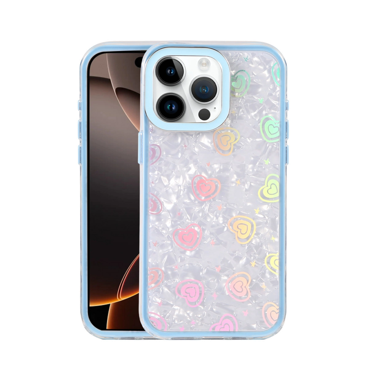 İphone 15 Pro Max Lumi Desenli Kapak - Mavi