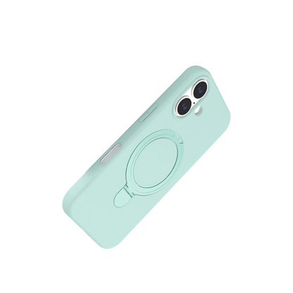 İphone 16 Plus Regal Magsafe Standlı Kapak - Su Yeşili