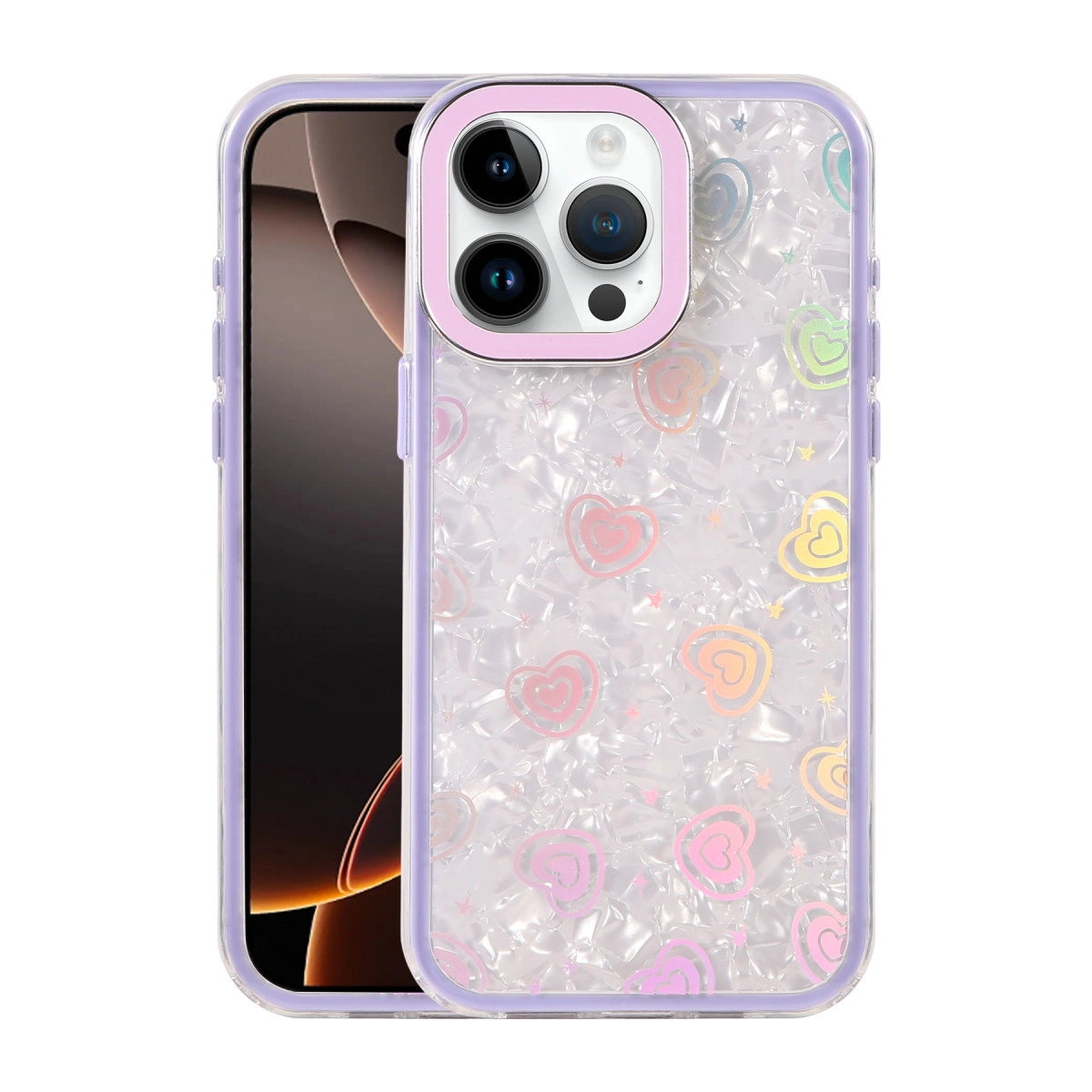 İphone 16 Pro Lumi Desenli Kapak - Mor