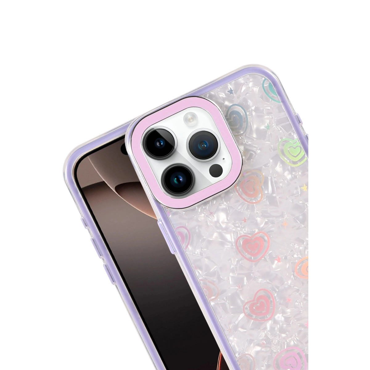 İphone 16 Pro Lumi Desenli Kapak - Mor