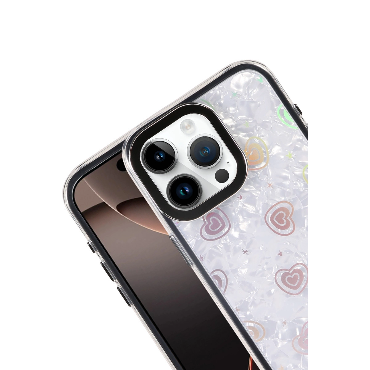 İphone 16 Pro Max Lumi Desenli Kapak - Siyah