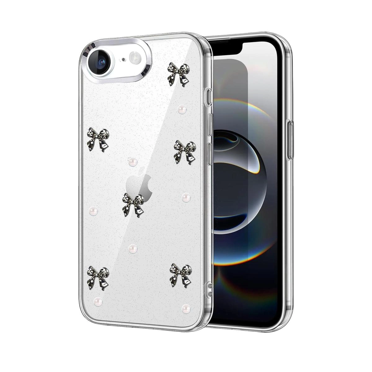 İphone 16e Fiyonk Desenli Kapak - Desen 8