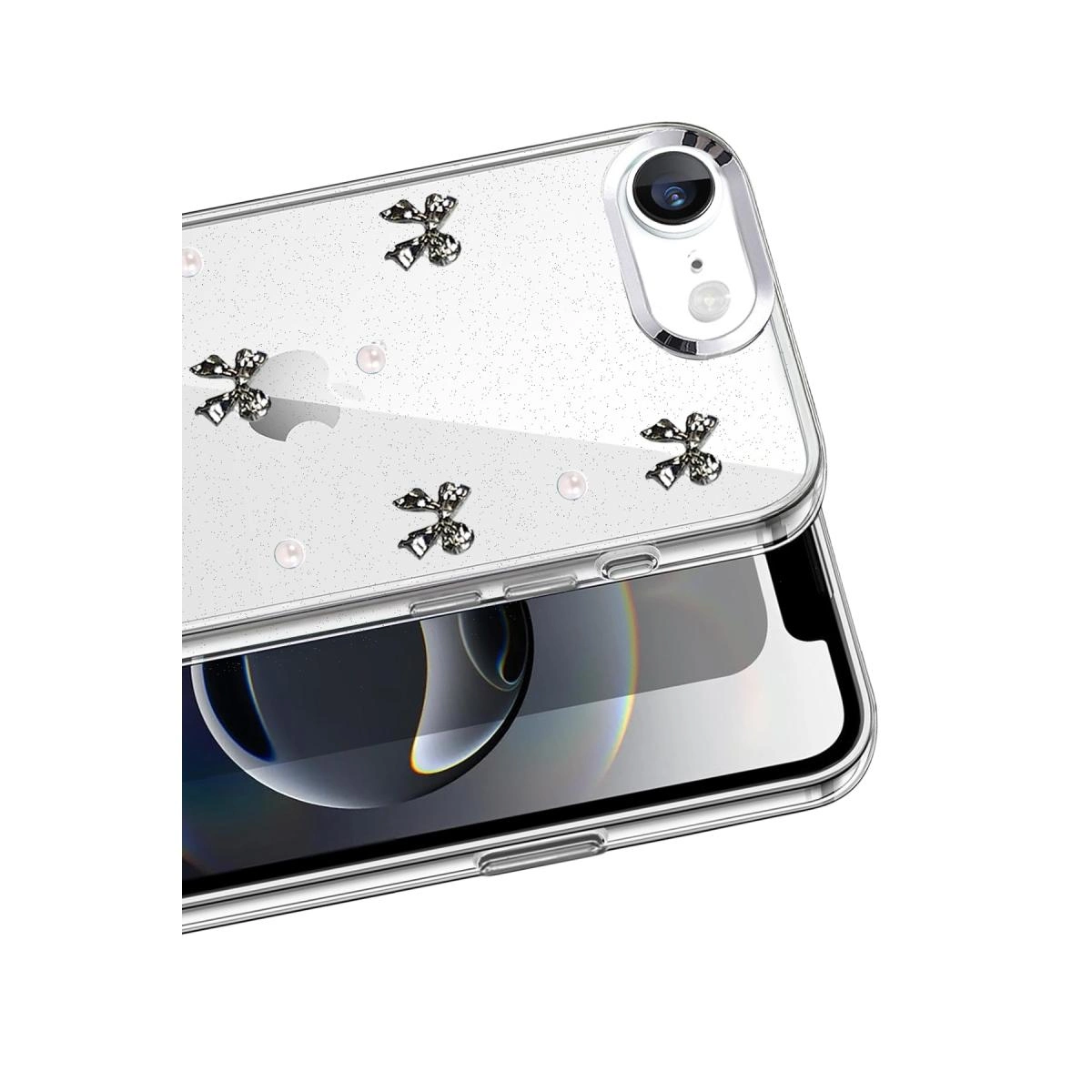 İphone 16e Fiyonk Desenli Kapak - Desen 8
