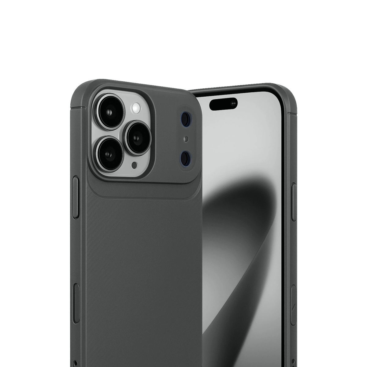 İphone 17 Pro Auto Focus Karbon Kapak - Gri