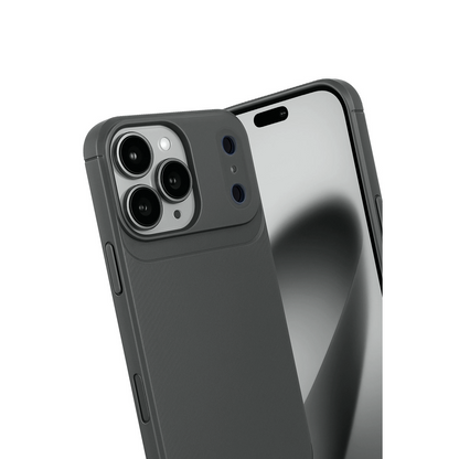 İphone 17 Pro Auto Focus Karbon Kapak - Gri