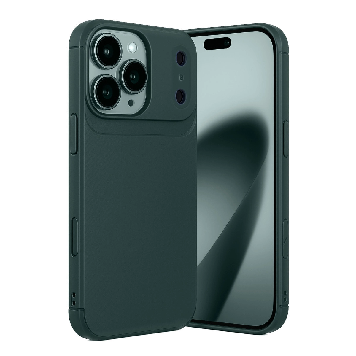 İphone 17 Pro Auto Focus Karbon Kapak - Koyu Yeşil