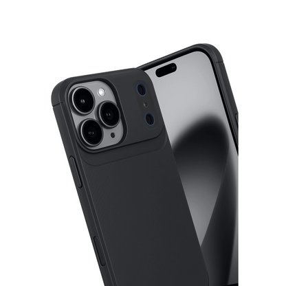 İphone 17 Pro Max Auto Focus Karbon Kapak - Siyah
