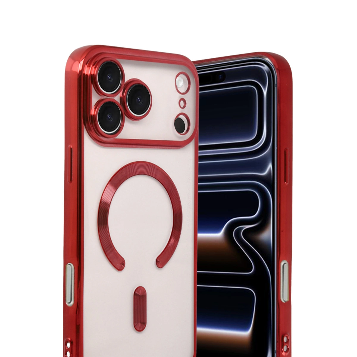 İphone 17 Pro Max Kross Magneticsafe Kapak - Kırmızı