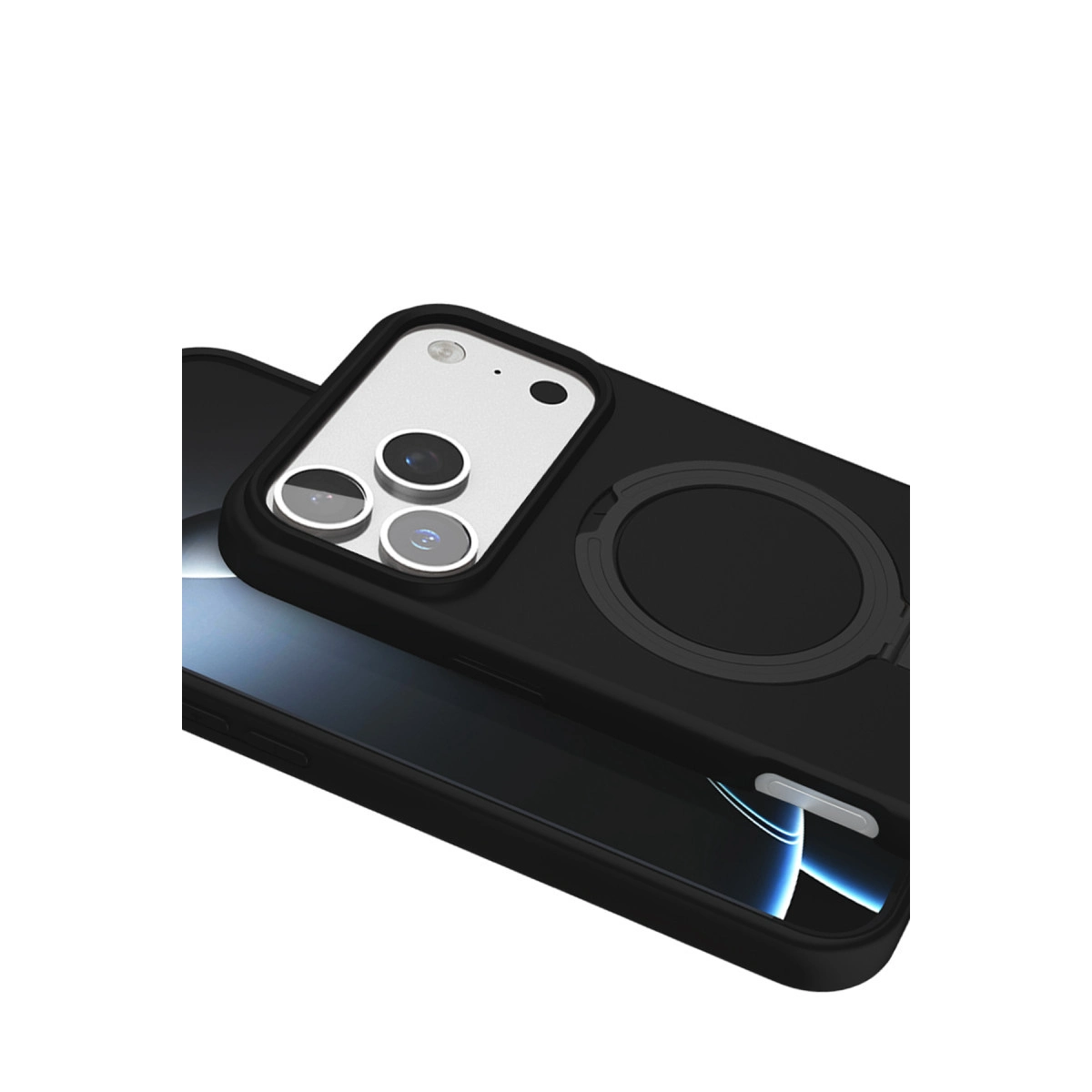 İphone 17 Pro Max Regal Magsafe Standlı Kapak - Siyah