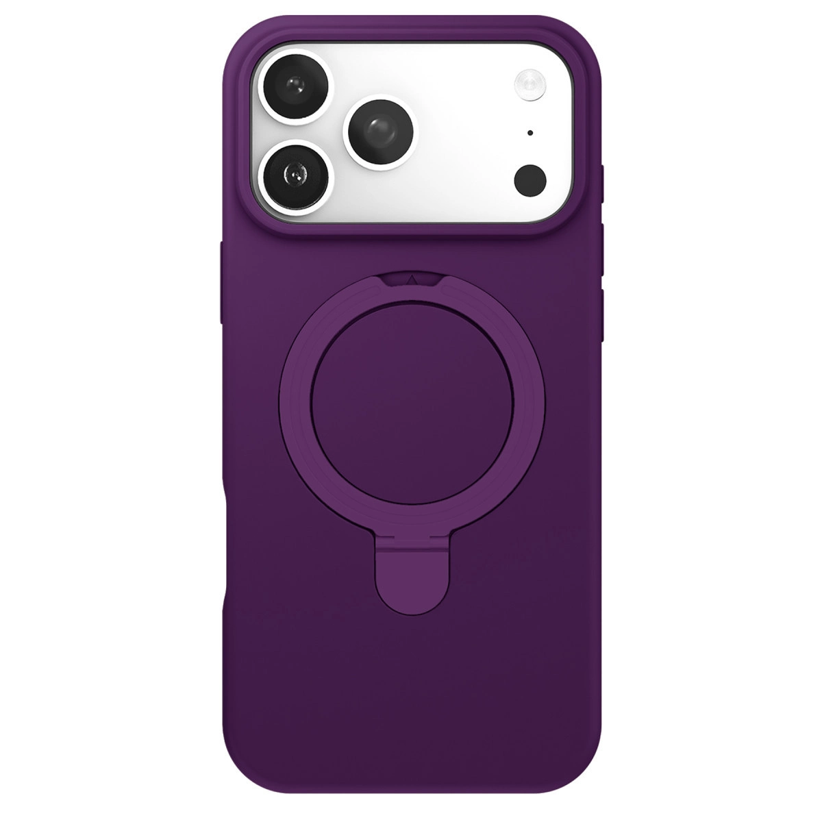İphone 17 Pro Regal Magsafe Standlı Kapak - Derin Mor