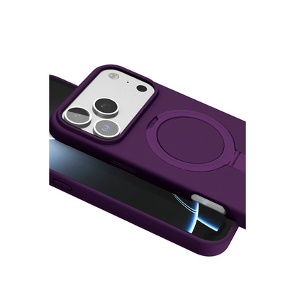 İphone 17 Pro Regal Magsafe Standlı Kapak - Derin Mor