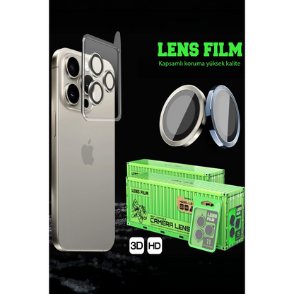 İphone 17 Raze Metal Kamera Lens - Gri