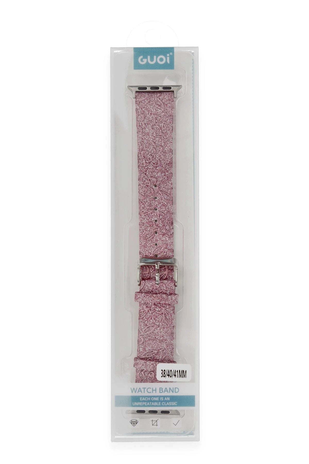 Newface Apple Watch 38mm Creeper Desenli Kordon - Rose Gold