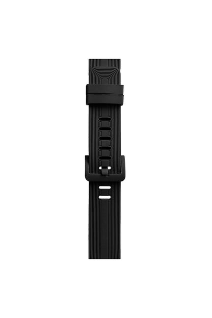 Newface Apple Watch 38mm KR408 Çizgili Silikon Kordon - Siyah