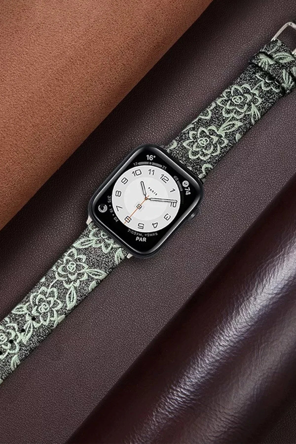 Newface Apple Watch 42mm Creeper Desenli Kordon - Rose Gold