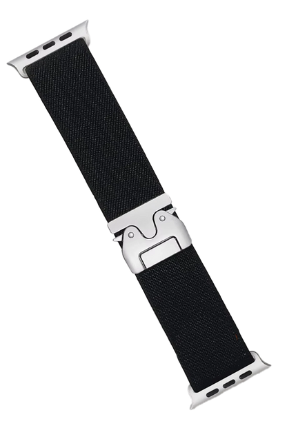 Newface Apple Watch 42mm Forest Kumaş Kordon - Siyah